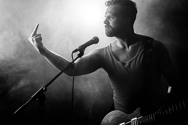 istock Rocker with Attitude Gives Finger 171590766