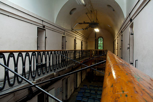 Old abandoned prison/jail in Illinois, USA.