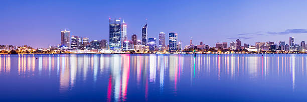 istock Panoramic View of the Perth City Skyline in Australia 171591083