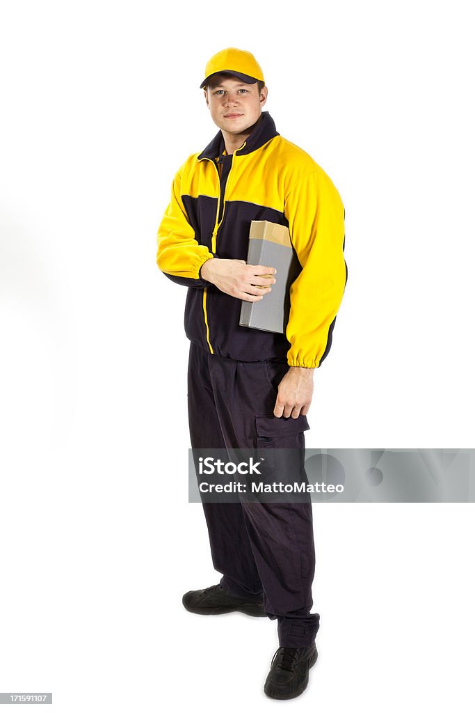 Jovem alemão carteiro em um uniforme - Foto de stock de Carteiro royalty-free