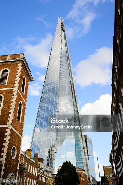 The Shard Stock Photo - Download Image Now - London - England, Office Building Exterior, Contrasts