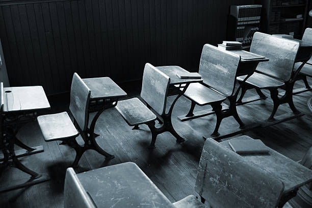 istock Vintage Classroom in Black and White 171591470