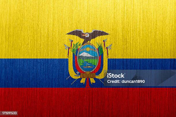 Flag Of Ecuador Stock Illustration - Download Image Now - Alloy, Aluminum, Brushed Metal