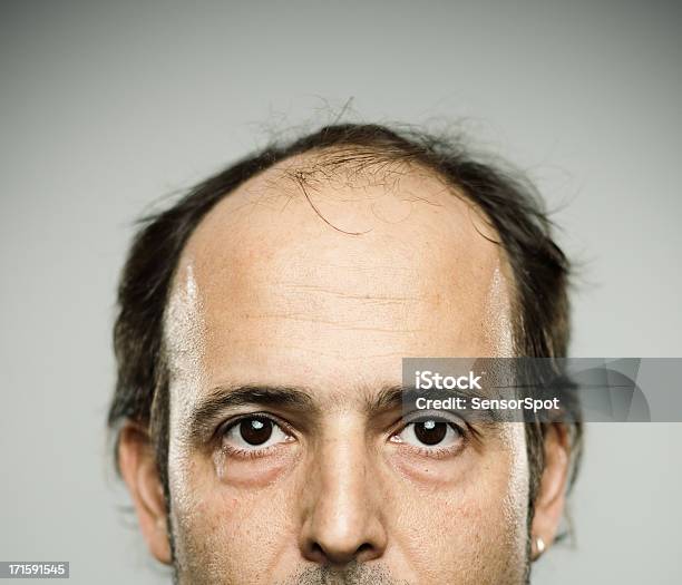 Real Man Stock Photo - Download Image Now - Balding, Cross Section, Males