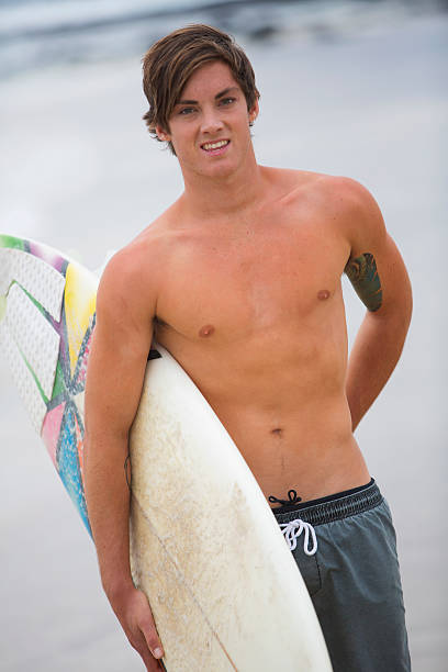 istock Fit Young Surfer at the Beach 171591660