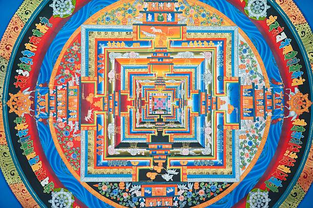 チベット kalachakra 曼陀羅 - cultural center ストックフォトと画像