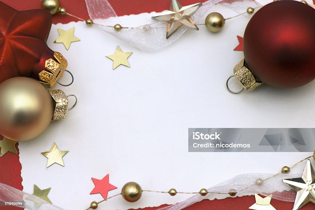 Cartão de saudação de Natal - Foto de stock de Bola de Árvore de Natal royalty-free