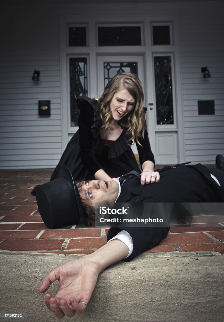 Woman Found Her Husband Dead Screaming woman found her husband dead. Husband Stock Photo