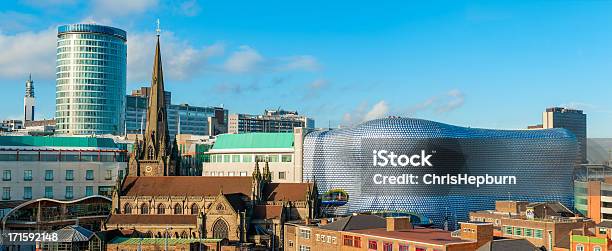 Panoramic View Of Birmingham Cityscape In England Stock Photo - Download Image Now - Birmingham - England, UK, Cityscape