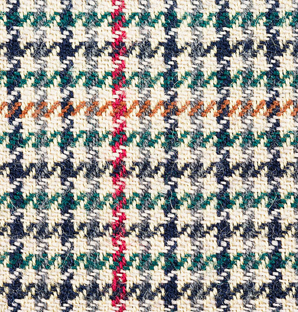 motif tweed traditionnel macro - houndstooth photos et images de collection