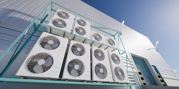 istock 3d rendering of condenser unit for hvac system. 1715934519