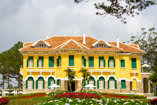Lam Dong, Vietnam - ‎October 18, 2015 : Palace 1 Of Bao Dai Emperor In Da Lat, Vietnam. This Place Is One Of The Most Important Landmarks In Da Lat