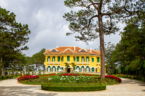 Lam Dong, Vietnam - ‎October 18, 2015 : Palace 1 Of Bao Dai Emperor In Da Lat, Vietnam. This Place Is One Of The Most Important Landmarks In Da Lat.