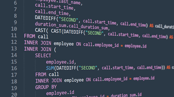 Sql Code Stock Illustration - Download Image Now - Abstract ...