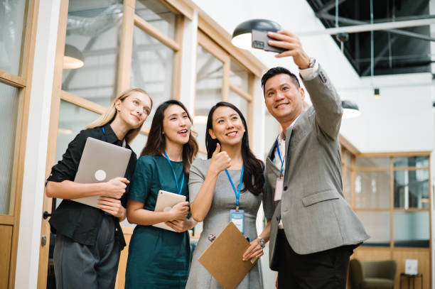 istock Business team selfie. 1716041858