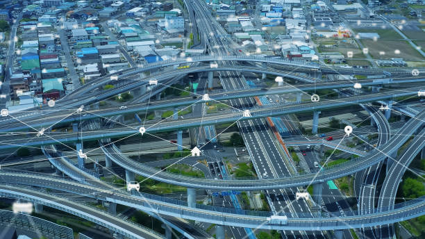 istock Transportation and technology concept. ITS (Intelligent Transport Systems). Mobility as a service. 1716045712