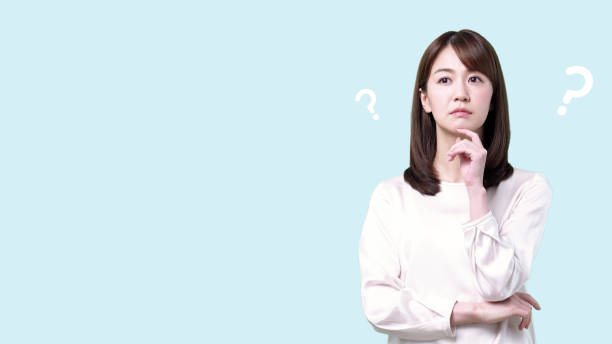istock Thinking young asian woman. Loop animation. 1716095553