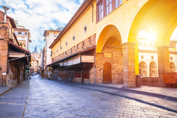 istock Ponte Vecchio bridge in Florence at sunset view 1716129749