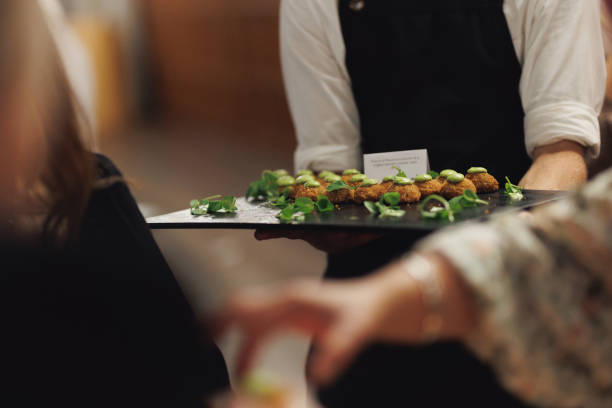 Finger food being served at conference