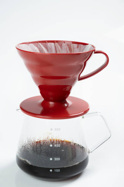 istock Cup of coffee with a V60 dripper coffee maker 1716203194