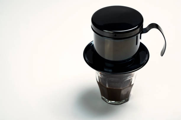 istock Cup of coffee with a Vietnam drip coffee maker 1716204005