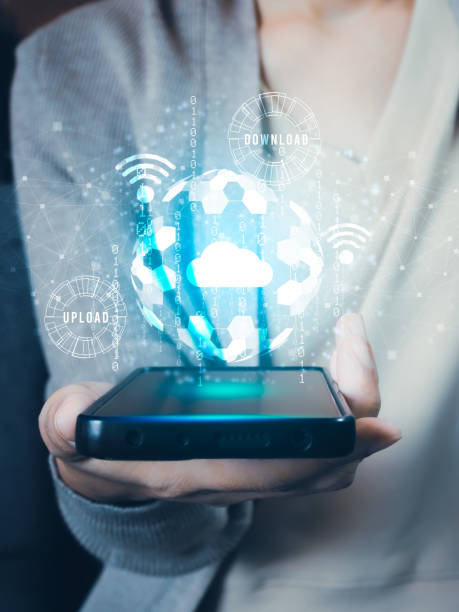 istock Young woman hold mobile phone. 1716210021