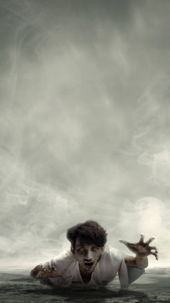 istock Scary zombie. Halloween concept 1716227690