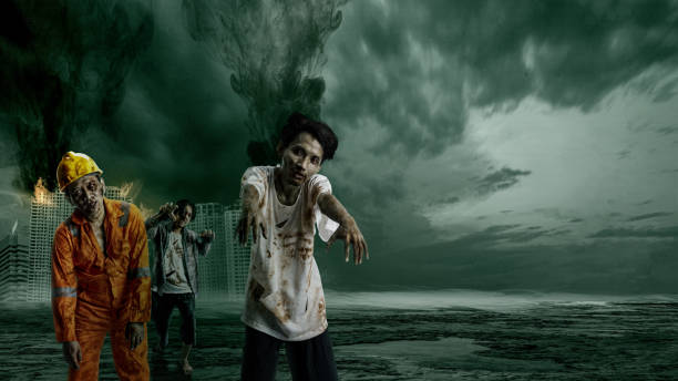 istock Scary zombie. Halloween concept 1716227893