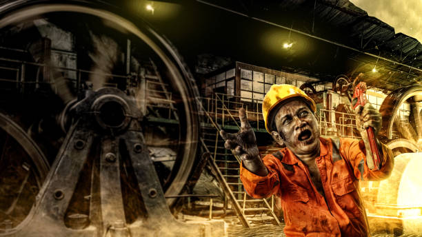 istock Scary zombie. Halloween concept 1716227974