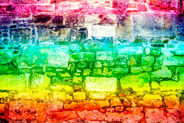 istock old, medieval abbey wall in LGBTQ colors 1716324092