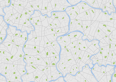 Navigate Mapping Technology For Distance Data Path Turns Abstract Map ...