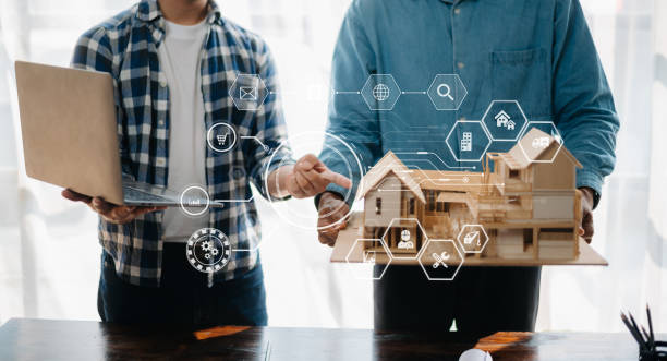 istock Engineer Teamwork Meeting, Drawing working on blueprint meeting for project working with partner on model building at company office. industry professional team 1716380608