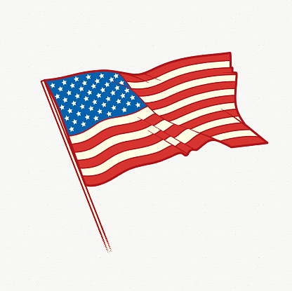 Illustration of American flag