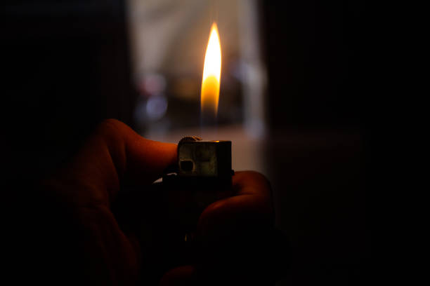 istock Matches are lit in the dark 1716438507