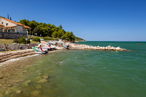 Beach on Stonecoast Kanegrabeach, Kanegra, Istria, Croatia, Europe