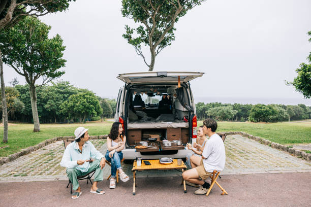 istock Japanese friends having a lively conversation while having lunch 1716460135
