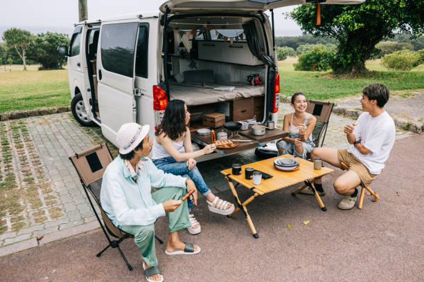 istock Japanese friends having a lively conversation while having lunch 1716460143
