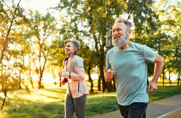 istock Senior family couple jogging. 1716509156