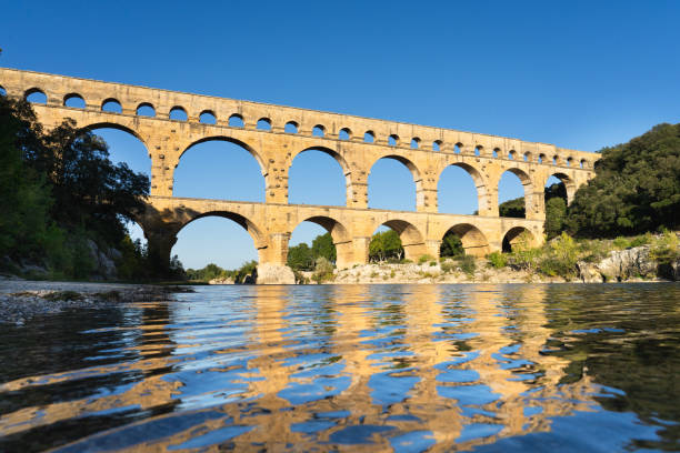 istock Pont du Gard: UNESCO World Heritage Site, Ancient Roman Aqueduct, Historical monument, Engineering marvel in South of France, Touristic place 1716512173