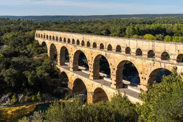 istock Pont du Gard: UNESCO World Heritage Site, Ancient Roman Aqueduct, Historical monument, Engineering marvel in South of France, Touristic place 1716513884
