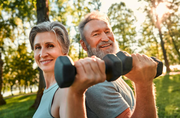 istock Training with sport equipment on nature. 1716519362