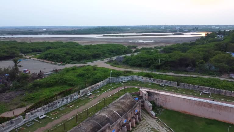 Danish Fort in Tranquebar. Tamil Nadu, India