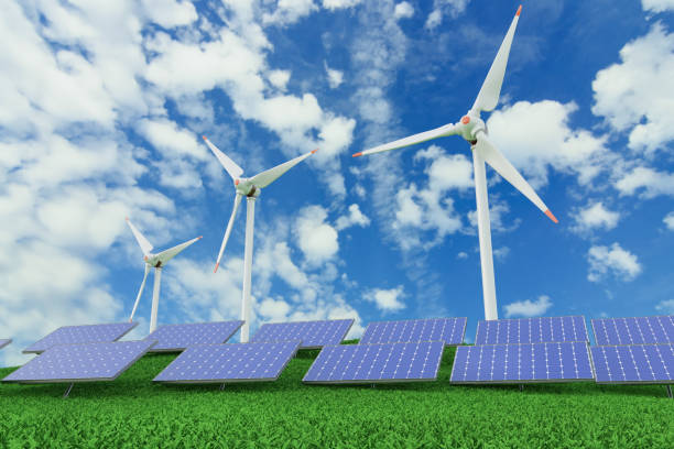 istock Renewable Energy Sources Wind Turbines and Solar Electricity Panels 1716529284