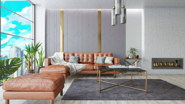 istock Modern Apartment Living Room Interior 1716534405