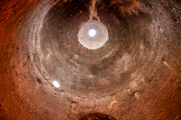 istock Pergamon Egyptian Gods Temple Dome, Red Courtyard 1716540279