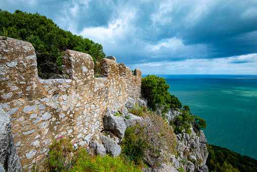 Ruins of Cefalu Castle - Sicily - Italy