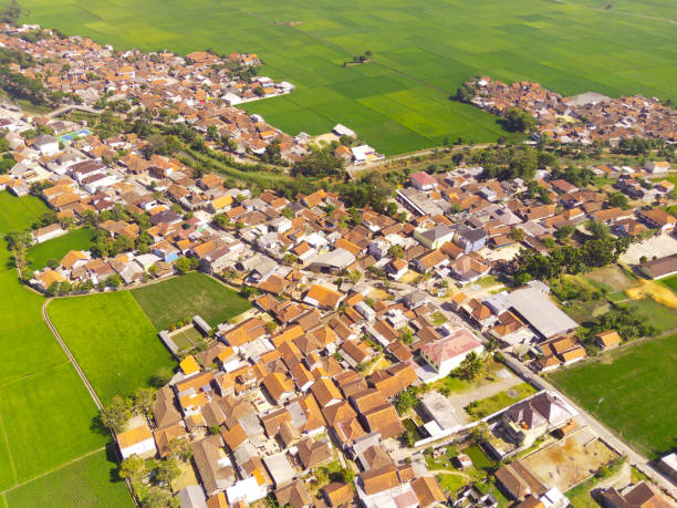 istock Landscape view of densely populated housing 1716571152