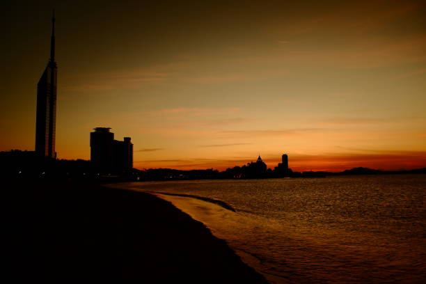 istock Fukuoka Momochi Seaside park magic hour 1716580660
