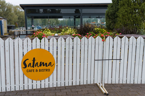 Satama Cafe & Bistro in the harbor of Mikkeli, Finland. September 11, 2023.