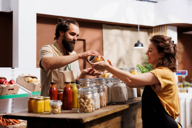 istock Farmer showcasing food at local event 1716643582